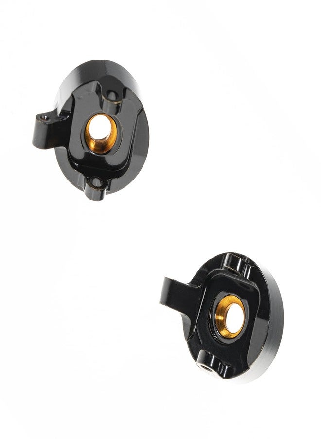 RampCrab Brass Steering Knuckles RC Counterweights for 1/24 RC Crawler Axial SCX24 AX24 Upgrades Parts, Black Coating, 28g - Image 4